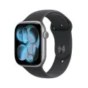 Watch 11 Cell 46mm Cinzento sideral Bracelete desportiva preta M/L Apple por grosso B2B 📦