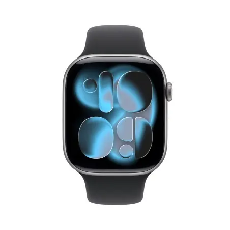 Watch 11 Cell 46mm Cinzento sideral Bracelete desportiva preta M/L Apple por grosso B2B 📦