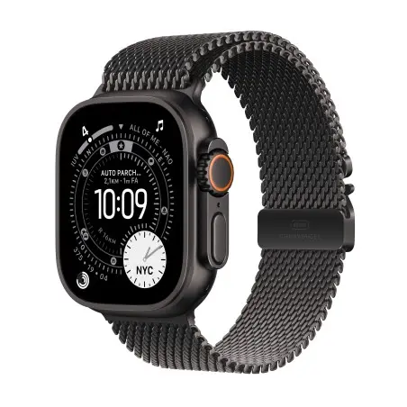 Watch Ultra 3 Cell 49mm Titânio preto Bracelete Milanesa Preta S — preço grossista B2B