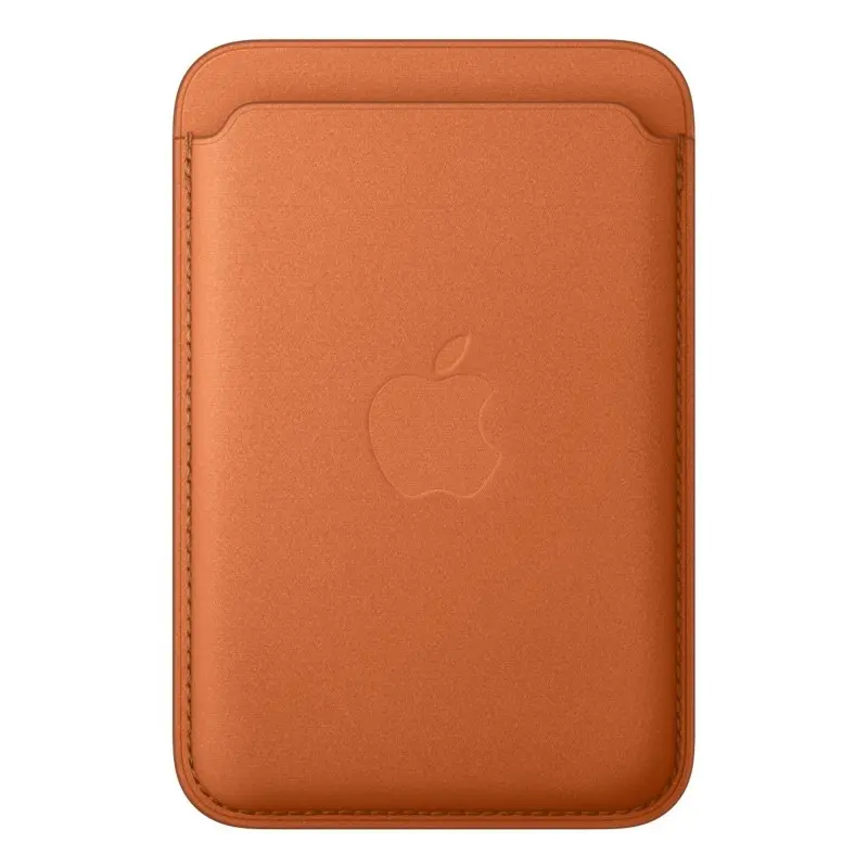 Cartera de trenzado fino con MagSafe para el iPhone- Naranja Zorro — preço grossista B2B