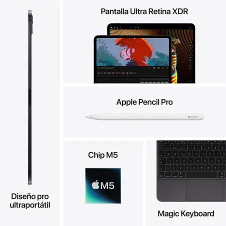 iPad Pro 13 M5 Wi‑Fi Cell 1TB nanotextura Prateado Apple por grosso B2B 📦