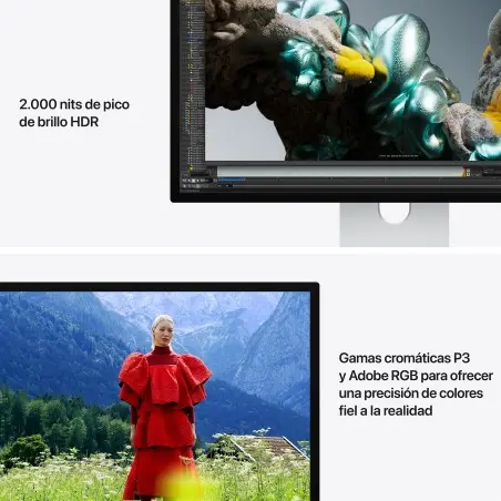 Studio Display XDR com vidrio estándar e adaptador de montaje VESA Apple por grosso B2B 📦