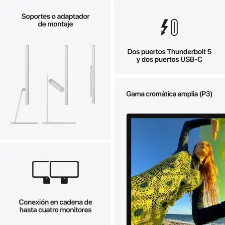 Studio Display com vidrio estándar e soporte ajustable en inclinación Apple por grosso B2B 📦