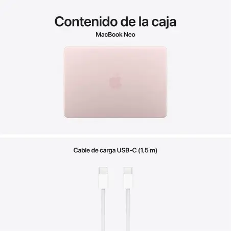 MacBook Neo A18 Pro 8GB 512GB Touch ID Rosa nube Apple por grosso B2B 📦