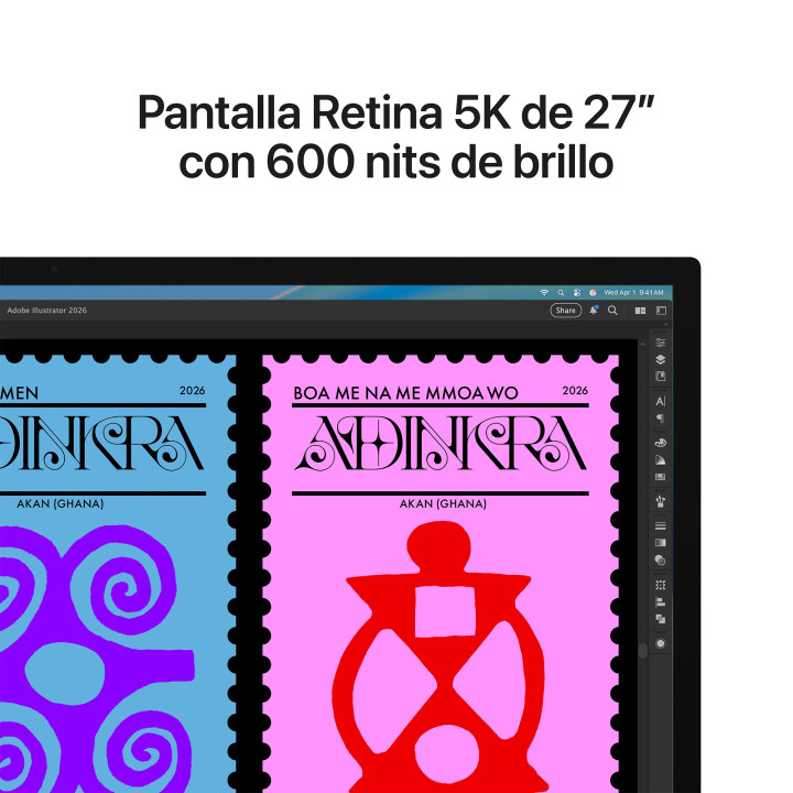 Studio Display com vidrio estándar e soporte ajustable en inclinación Apple por grosso B2B 📦