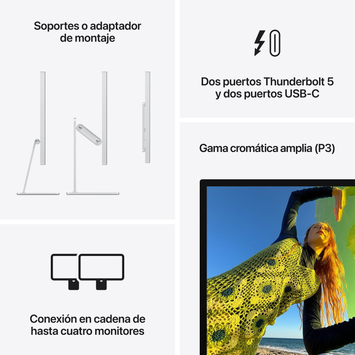 Studio Display com vidrio estándar e adaptador de montaje VESA Apple por grosso B2B 📦