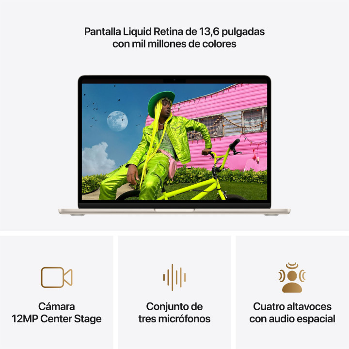 MacBook Air 13 M5 16GB 1TB Luz das estrelas Apple por grosso B2B 📦