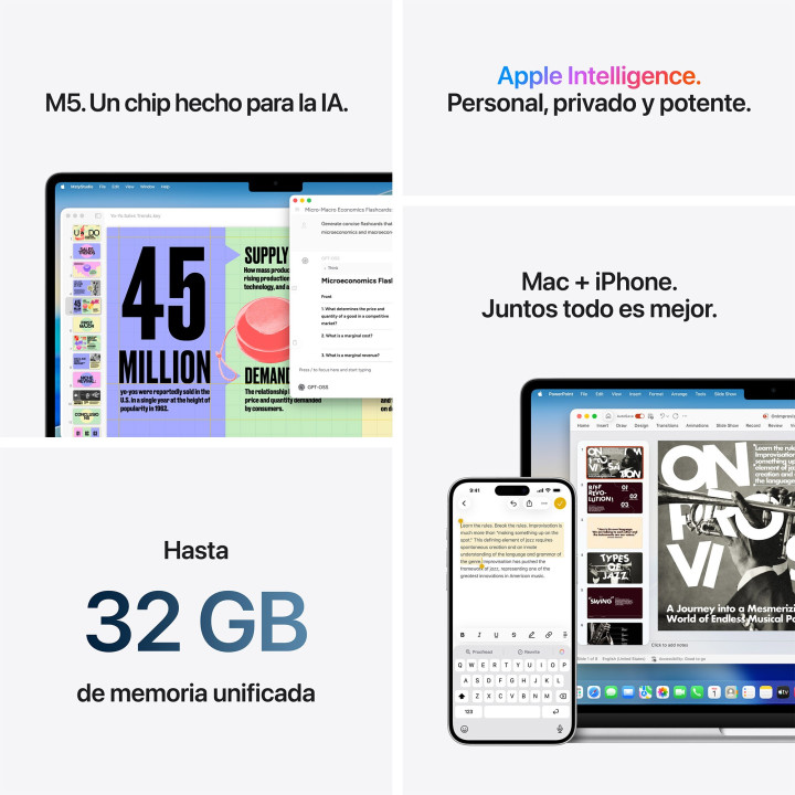 MacBook Air 13 M5 16GB 512GB Azul céu Apple por grosso B2B 📦