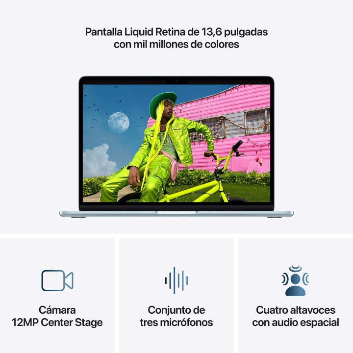 MacBook Air 13 M5 16GB 1TB Azul céu Apple por grosso B2B 📦