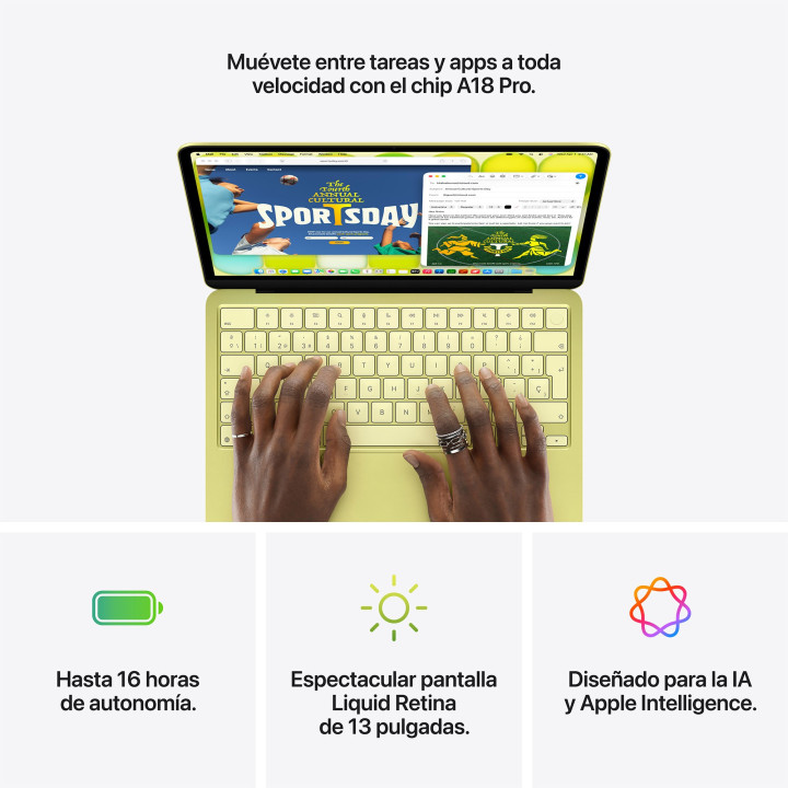 MacBook Neo A18 Pro 8GB 512GB Touch ID Cítrico Apple por grosso B2B 📦